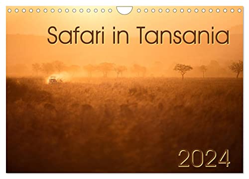 Safari in Tansania (Wandkalender 2024 DIN A4 quer), CALVENDO Monatskalender: Landschaften und Tiere aus dem südlichen Tansania (CALVENDO Natur) von CALVENDO