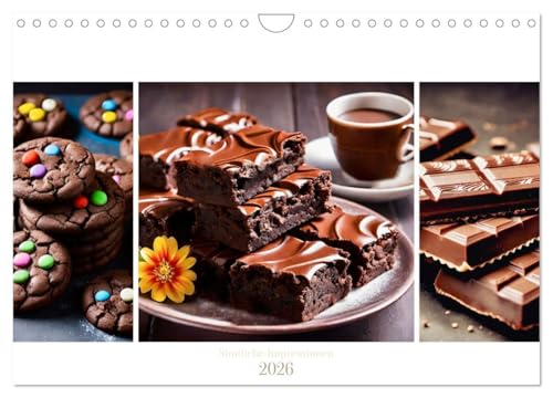 Schokolade 2026. Sinnliche Impressionen (Wandkalender 2026 DIN A4 quer), CALVENDO Monatskalender: Genuss pur für alle Schokoholics: 12 sinnliche ... in allen Variationen (CALVENDO Lifestyle) von CALVENDO