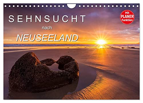 Sehnsucht nach Neuseeland (Wandkalender 2026 DIN A4 quer), CALVENDO Monatskalender: Dieser Planungskalender nimmt Sie mit auf die Sehnsuchtsreise und ... Landschaftsbildern. (CALVENDO Orte) von CALVENDO