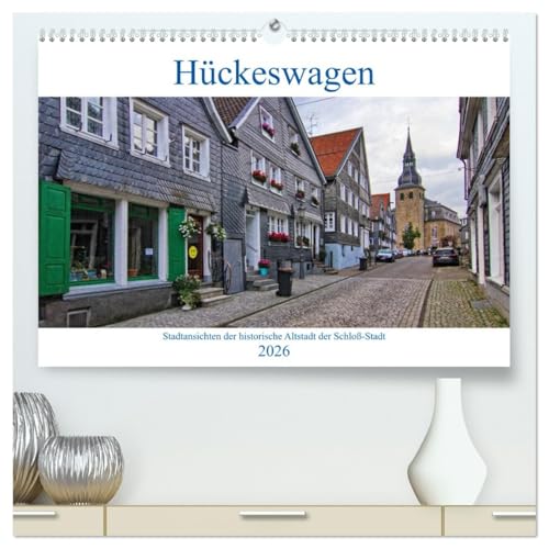 Stadtansichten Hückeswagen (hochwertiger Premium Wandkalender 2026 DIN A2 quer), Kunstdruck in Hochglanz: Die historische Altstadt der Schloss-Stadt im Oberbergischen Kreis. (CALVENDO Orte) von CALVENDO