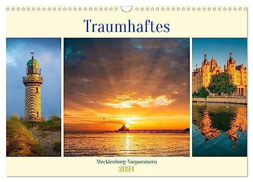 Traumhaftes Mecklenburg-Vorpommern (Wandkalender 2024 DIN A3 quer), CALVENDO Monatskalender: Eine Hommage in Bildern an das Bundesland Mecklenburg-Vorpommern (CALVENDO Natur) von CALVENDO
