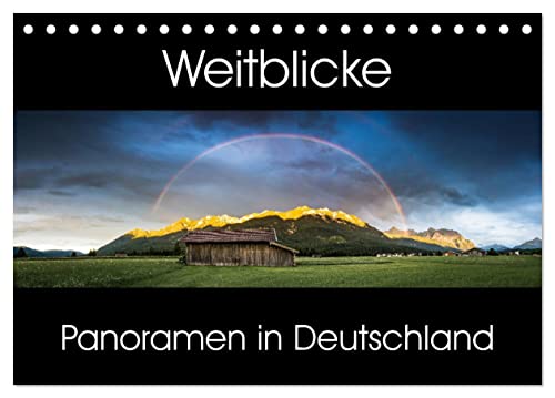 Weitblicke - Panoramen (Tischkalender 2026 DIN A5 quer), CALVENDO Monatskalender: Faszinierende Landschaften im Panoramaformat (CALVENDO Natur) von CALVENDO