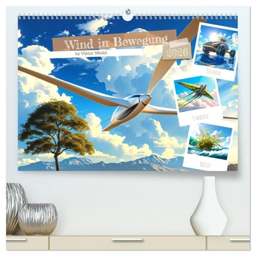 Wind in Bewegung (hochwertiger Premium Wandkalender 2026 DIN A2 quer), Kunstdruck in Hochglanz: Bilder zu der Kraft des Windes und der Sonne (CALVENDO Wissenschaft) von CALVENDO