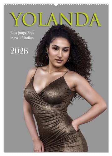 Yolanda, eine junge Frau in zwölf Rollen (Wandkalender 2026 DIN A2 hoch), CALVENDO Monatskalender von CALVENDO