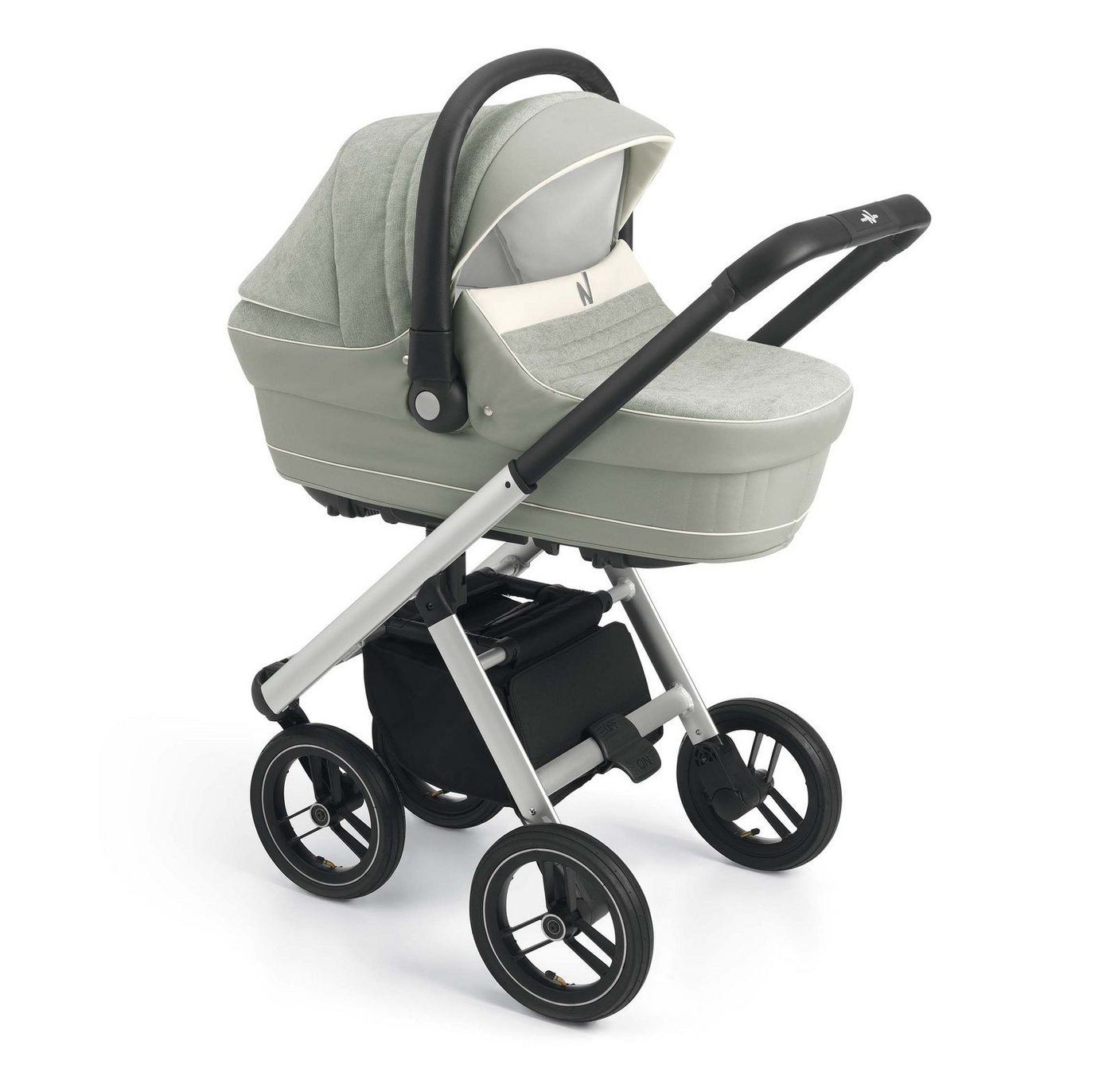 CAM Kombi-Kinderwagen 3-in-1 Puro Solid inkl. Babyschale & Wickeltasche von CAM