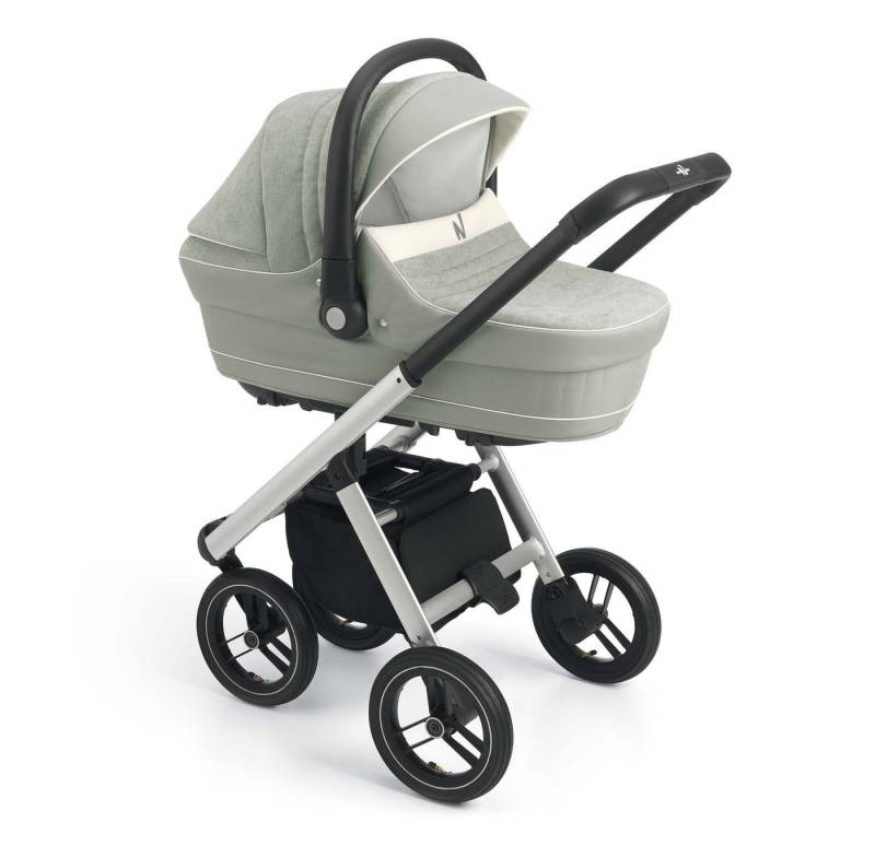 CAM Kombi-Kinderwagen 3-in-1 Puro Solid inkl. Babyschale & Wickeltasche von CAM