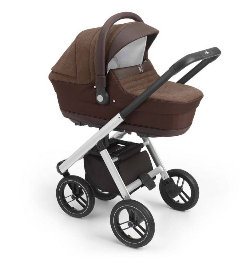CAM Kombi-Kinderwagen 3-in-1 Puro Solid inkl. Babyschale & Wickeltasche von CAM