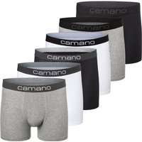 Camano Boxershorts "comfort", (6er Pack), mit Stretch-Logobund von CAMANO