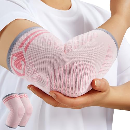 CAMBIVO Ellenbogenbandage x2, Tennisarm bandage für Damen Herren, Arm Bandage Ellenbogen geeignet Arthritis, Sehnenentzündung, Ellenbogenschoner für Sport, Golferarm und Tennisarm Armbandage von CAMBIVO