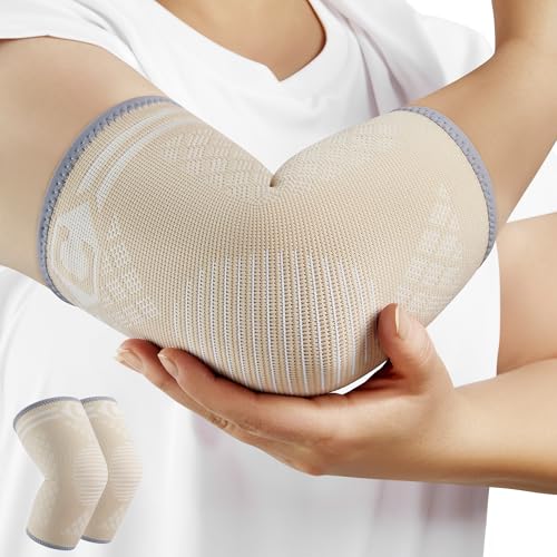 CAMBIVO Ellenbogenbandage x2, Tennisarm bandage für Damen Herren, Arm Bandage Ellenbogen geeignet Arthritis, Sehnenentzündung, Ellenbogenschoner für Sport, Golferarm und Tennisarm Armbandage von CAMBIVO