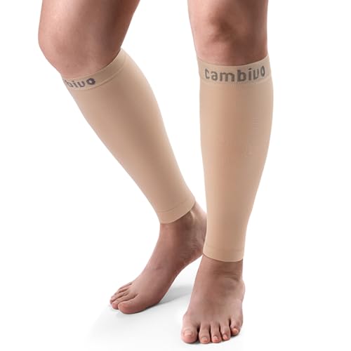 CAMBIVO Wadenbandage, Waden Kompression 1 Paar，Kompressionsstrümpfe Damen Herrn, Stützstrümpfe für Sport, Fussball, Laufen,Schwellung, Erholung von CAMBIVO