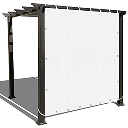 White Sun Shade Panel Sichtschutz für Outdoor, Terrasse, Markise, Fensterabdeckung, Pergola oder Pavillon, 90 % Sonnenschutz, UV-beständiger Schutz (Größe: 4 m x 4 m), schöne Landschaft von CAMBOS