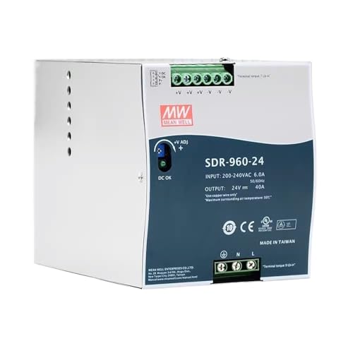 1PCS SDR-960 serie SDR-960-24 SDR-960-48 24/48V schiene schaltnetzteil 960W Effiziente aktive PFC dünne(SDR-960-24) von CAMCHJVVM