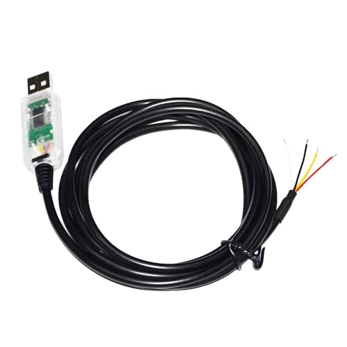 CAMCHJVVM INDUSTRIELLER FT232RL-CHIP USB AUF 4-KERN 4PIN 4P WE DRAHTENDE OFFEN RS485-KONVERTER SERIELLES KABEL KOMPATIBEL USB-RS485-WE-1800-BT(1.8m,Transparent USB Case) von CAMCHJVVM