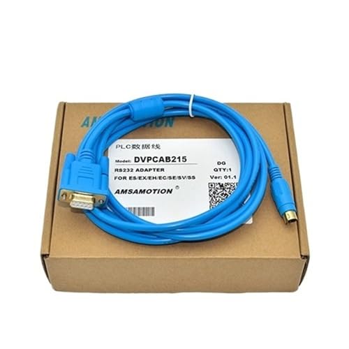 CAMCHJVVM LEVI-DVP Geeignetes LEVI HMI Touch Panel 700 777 430T 908T Connect PLC Programmierkabel Download Line(LEVI-DVP (Blue),2m) von CAMCHJVVM