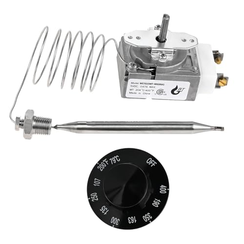 CAMCHJVVM Thermostatventil 200-400F Steuerknopfschalter RX-1-36 60125401 for Fritteuse Pitco 60124501 Imperial 1175 1/4" MNPT von CAMCHJVVM