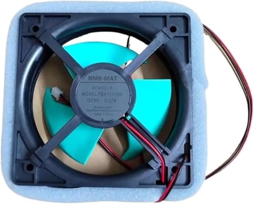 FBA11J10M Kühlschranklüfter, kompatibel mit Kühlschranklüfter, DC 9 V, 0,17 A, 11,3 cm, Kühlschrank-Kühlerlüfter von CAMCHJVVM