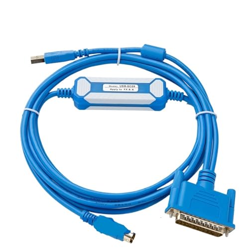 USB-SC09 Geeignet for FX/A FX1N 2N 1S 3U Serie SPS-Programmierkabel NEUES DESIGN SC-09 Daten(Gold plated Version) von CAMCHJVVM
