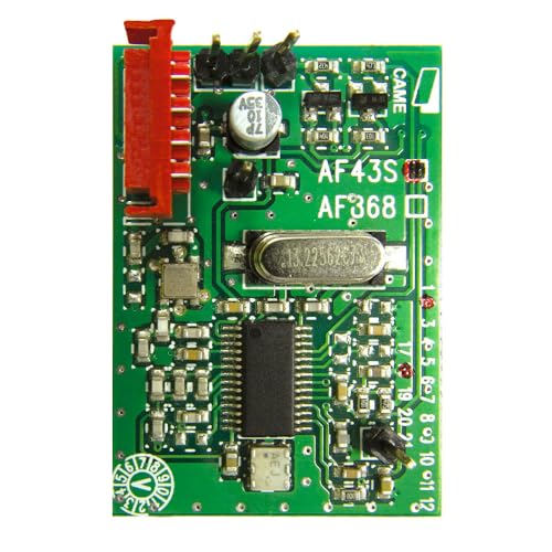 CAME Funkmodul 001AF43S, Funkempfänger 433,92 Mhz, für Torantriebe, steckbar auf CAME Antriebssteuerungen von CAME