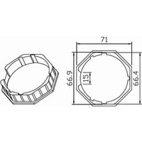 Achteckig 70 x 1,5 mm Came 001YK6101 von CAME