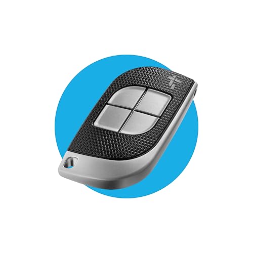 CAME Elegant gestaltete TTS-Fernbedienung, 4-Kanal, schwarz und grau, mit Festcode, 433,92 MHz und mit Selbstlernfunktion, mehrbenutzerfähig und ausschließlich mit CAME-Modellen kompatibel von CAME