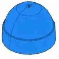 Came - Dome Cat Ral 7040 Original-Ersatzteil 88003-0174 von CAME