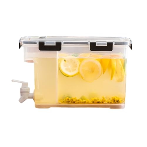3.5L Getränkespender Mit Zapfhahn Kunststoff Getränkespender Für Kühlschrank Mit Abnehmbarer Filterplatte Limonadenspender Kühlschrank Kaltkessel Mit Wasserhahn Kaltwassereimer Für Kalte Getränke von CAMEIRGOU