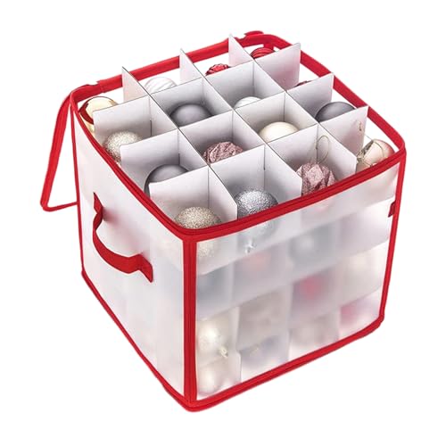 CAMEIRGOU Aufbewahrungsbox Für Weihnachtskugeln Sortierbox Für Christbaumkugeln Mit 64 Fächern Aufbewahrungsbox Für Weihnachtskugeln Mit Verstellbaren Trennwänden Box Für Weihnachtsschmuck Mit Deckel CAMEIRGOU Aufbewahrungsbox Für Weihnachtskugeln Sortierbox Für Christbaumkugeln Mit 64 Fächern Aufbewahrungsbox Für Weihnachtskugeln Mit Verstellbaren Trennwänden Box Für Weihnachtsschmuck Mit Deckel von CAMEIRGOU
