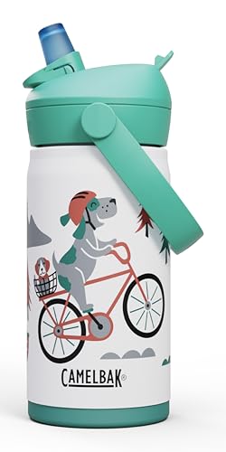 CAMELBAK – Kinder Wasserflasche mit Flip-Strohalm – Edelstahl, isoliert, ergonomisch, auslaufsicher, spülmaschinenfest – 340 ml von CAMELBAK
