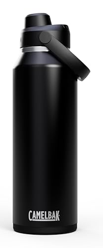CAMELBAK Thrive Chug Wasserflasche aus isoliertem Edelstahl | 1,2 L | leicht zu tragen, auslaufsicher | Schwarz von CAMELBAK