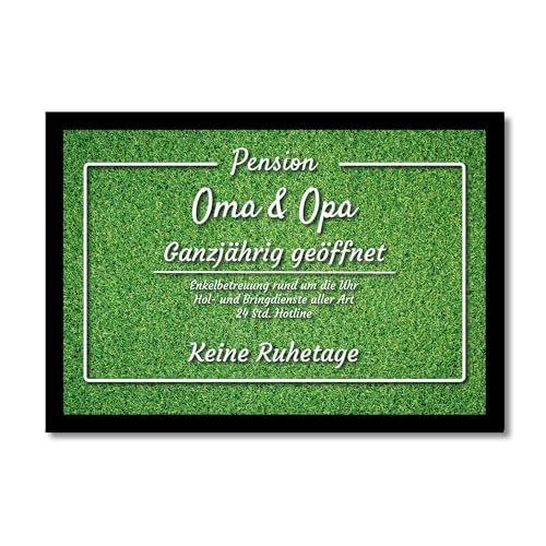 CAMPIDOO Camping Fussmatte Pension Oma & Opa - Rasen, Maße: 35x50cm - Anti-Rutschunterseite - Farbe: Grün CAMPIDOO Camping Fussmatte Pension Oma & Opa - Rasen, Maße: 35x50cm - Anti-Rutschunterseite - Farbe: Grün von CAMPIDOO