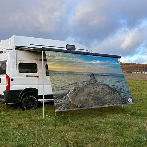 CAMPIDOO Textil Sonnensegel Brandung | Höhe 200cm | hochwertiger Fotodruck inkl. Keder-Befestigung | Markisen-Vorderwand - Länge/Keder: 500cm / 5 mm CAMPIDOO Textil Sonnensegel Brandung | Höhe 200cm | hochwertiger Fotodruck inkl. Keder-Befestigung | Markisen-Vorderwand - Länge/Keder: 500cm / 5 mm von CAMPIDOO