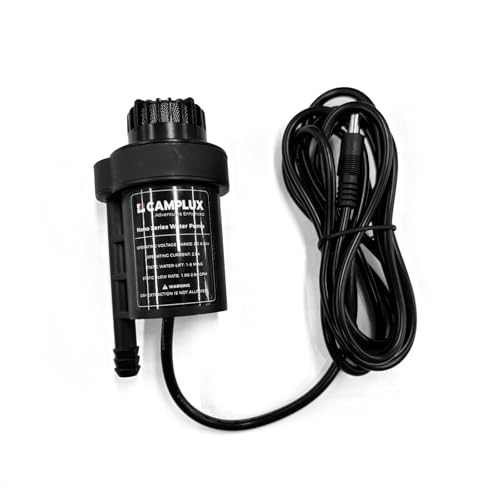 CAMPLUX Tauchwasserpumpe für Nano-Durchlauferhitzer, 2 Meter Netzkabel, DC 6-24V, Connector 5,5 x 2,1 mm, NP200 CAMPLUX Tauchwasserpumpe für Nano-Durchlauferhitzer, 2 Meter Netzkabel, DC 6-24V, Connector 5,5 x 2,1 mm, NP200 von CAMPLUX