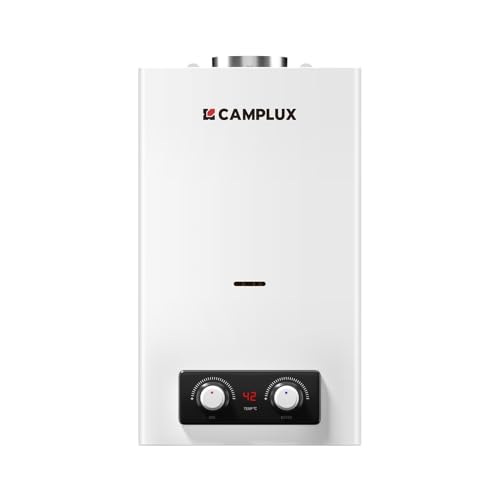 CAMPLUX BD300-DE 11 Liter Gasdurchlauferhitzer Indoor, Gasdusche Niedrige NOx/ErP für Küche/Bad, 50mbar, LPG, 3V, 22kW von CAMPLUX