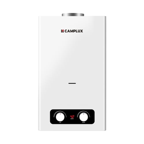 CAMPLUX 10 Liter Gasdurchlauferhitzer Indoor, BY264-DE Gastherme für Küchen-/Balkoninstallation, 50mbar, LPG, 3V, 20kW CAMPLUX 10 Liter Gasdurchlauferhitzer Indoor, BY264-DE Gastherme für Küchen-/Balkoninstallation, 50mbar, LPG, 3V, 20kW von CAMPLUX