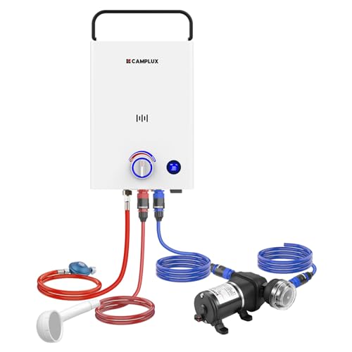 CAMPLUX First Gasdurchlauferhitzer 10 Liter mit Wasserpumpe & Griff, LPG, 50mbar, für Camping/Außendusche, F10 Pro-DE CAMPLUX First Gasdurchlauferhitzer 10 Liter mit Wasserpumpe & Griff, LPG, 50mbar, für Camping/Außendusche, F10 Pro-DE von CAMPLUX