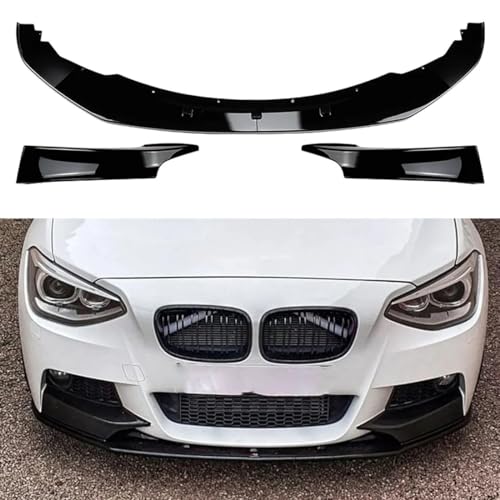 Frontspoiler Spoiler für BMW 1 Series F20 F21 M Sport 2012-2014, Auto Frontstoßflosse Spoiler Canards Lippe Vorne Unten Stoßstangen Protector Selbstklebend Frontspoilerlippe von CamPLy