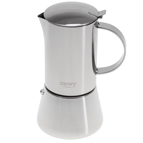 CAMRY Espressokocher Induktion – Edelstahl Mokkakanne Induktion für 6 Tassen – Moka Pot Induction 350 ml – Klassische Kaffeemaschine für aromatischen Espresso – Geeignet für alle Herdarten CAMRY Espressokocher Induktion – Edelstahl Mokkakanne Induktion für 6 Tassen – Moka Pot Induction 350 ml – Klassische Kaffeemaschine für aromatischen Espresso – Geeignet für alle Herdarten von CAMRY