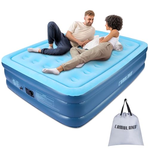 CAMULAND Queen Luftmatratze mit eingebauter Pumpe 46cm Doppel Hoch Selbst Aufblasen Deflation Luftmatratze für Indoor Home, Camping, Gäste, Reisen (203x152x46CM) CAMULAND Queen Luftmatratze mit eingebauter Pumpe 46cm Doppel Hoch Selbst Aufblasen Deflation Luftmatratze für Indoor Home, Camping, Gäste, Reisen (203x152x46CM) von CAMULAND