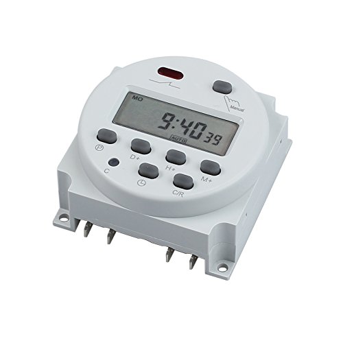 CAMWAY Zeitschaltuhr, LCD Digitaler Programmierbar Timer Zeitschalter Microcomputer Zeitschalter DC/AC 12V 16A mit Wasserdichtes Gehäuse + 4PCS Klemmenblöcke CAMWAY Zeitschaltuhr, LCD Digitaler Programmierbar Timer Zeitschalter Microcomputer Zeitschalter DC/AC 12V 16A mit Wasserdichtes Gehäuse + 4PCS Klemmenblöcke von CAMWAY