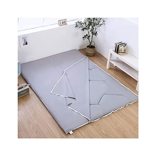 CAMZ Matratzenschoner für japanische Futonmatratze, tatsächliche Größe, Schutz für Matratze mit Reißverschluss, maschinenwaschbar, Tatami mit Staubschutz (Gray 90 x 200 cm von CAMZ