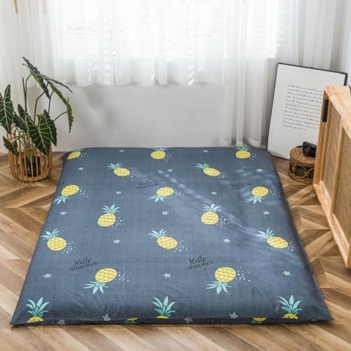 Japanischer Futon-Matratzenbezug für volle Queen-Size-Betten, Doppelbett, Futon-Boden-Matratzenschoner, Bezug mit Reißverschluss, Meditations-Schlafmatte, Staubschutz, waschbar (I, 120 x 200 cm) von CAMZ