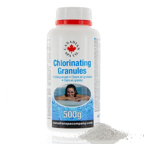 CANADIAN SPA CO. Chlor Granulat 500 g, schnell löslich, gegen Bakterien, Trübungen und Verunreinigungen, Poolpflege von CANADIAN SPA CO.