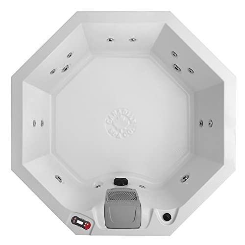 CANADIAN SPA CO. Muskoka UV Outdoor Hot Tub 6 Personen, 188x188x73 cm, achteckig, mit Abdeckung, LED Beleuchtung, Heizung und 14 Hydrotherapiedüsen, ganzjährige Nutzung CANADIAN SPA CO. Muskoka UV Outdoor Hot Tub 6 Personen, 188x188x73 cm, achteckig, mit Abdeckung, LED Beleuchtung, Heizung und 14 Hydrotherapiedüsen, ganzjährige Nutzung von CANADIAN SPA CO.