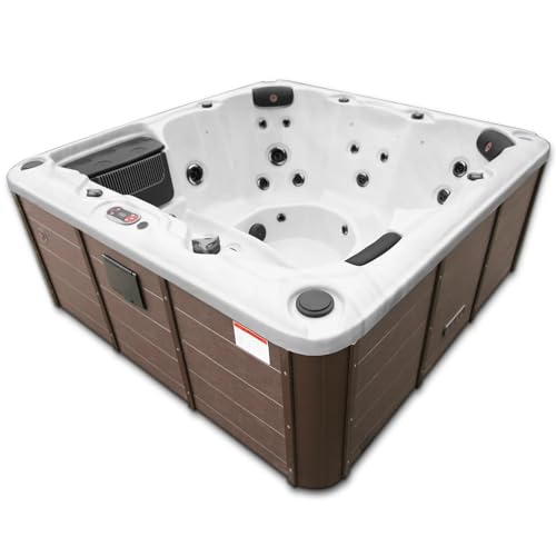 CANADIAN SPA CO. Winnipeg UV Whirlpool Outdoor Winterfest, 6 Personen Whirlpool mit LED Beleuchtung und Isolierabdeckung von CANADIAN SPA CO.