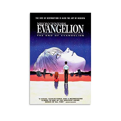 CANCUI Neon Genesis Evangelion Deko Poster deko Wohnzimmer dekorative Malerei wanddeko malen nach Zahlen Erwachsene Leinwand Wandkunst Wohnzimmer Poster Schlafzimmer Malerei 20x30inch(50x75cm) von CANCUI