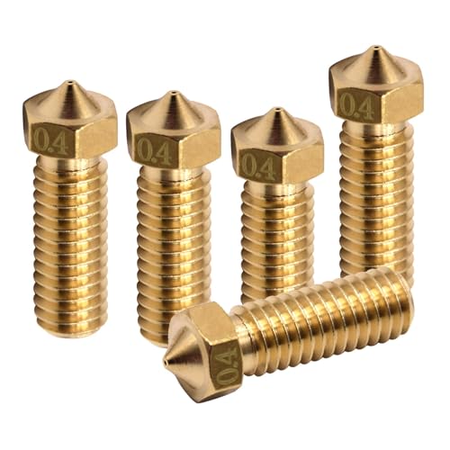 5 Stück 0.4mm 3D Drucker Düsen Nozzle Set, Gewinde Messing Düsen mit Sidewinder X1、Sidewinder Genius、Anycubic Vyper 3D 5 Stück 0.4mm 3D Drucker Düsen Nozzle Set, Gewinde Messing Düsen mit Sidewinder X1、Sidewinder Genius、Anycubic Vyper 3D von CANCYCC