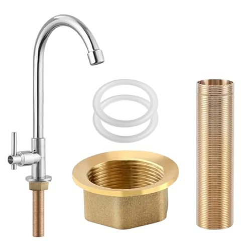 Wasserhahn Verlängerte Hohe, M30*10cm Kontermutter Kit, Verlängerung Gewinderohr Wasserhahnverlängerung mit Gewinderohr Schaftmuttern Wasserhahnverlängerung, Nippel-Sicherungsmutter Kit Wasserhahn Verlängerte Hohe, M30*10cm Kontermutter Kit, Verlängerung Gewinderohr Wasserhahnverlängerung mit Gewinderohr Schaftmuttern Wasserhahnverlängerung, Nippel-Sicherungsmutter Kit von CANCYCC