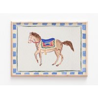 Kunstdruck Poster Pferd | Tier Illustration Gemalte Ungerahmter Druck Baby Kunstwerk Kinderzimmer Wandkunst von CANDICEGRAYTEXTILES