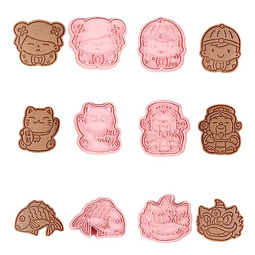 6-teiliges Set Ausstechformen Für Chinesisches Neujahr, 3D-Ausstechformen Im Chinesischen Stil, Niedliche Jungen- Und Mädchenkatzen, Keksform, Fondantformen Für Die Herstellung Von Partyzubehör 6-teiliges Set Ausstechformen Für Chinesisches Neujahr, 3D-Ausstechformen Im Chinesischen Stil, Niedliche Jungen- Und Mädchenkatzen, Keksform, Fondantformen Für Die Herstellung Von Partyzubehör von CANDeal